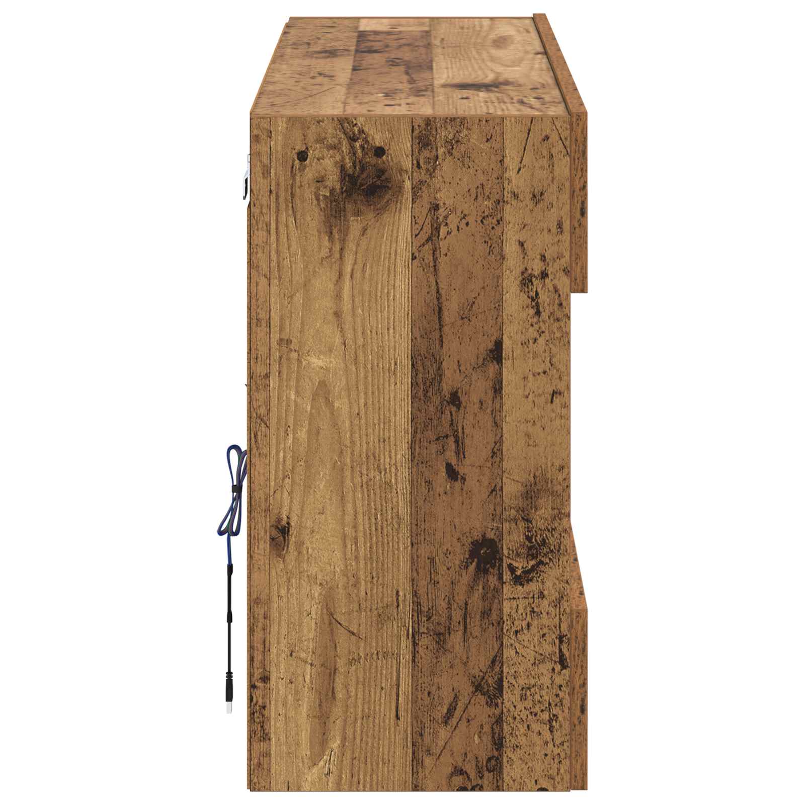 TV-wandkast Oud Hout 98,5 x 30 x 60,5 cm Bewerkt hout