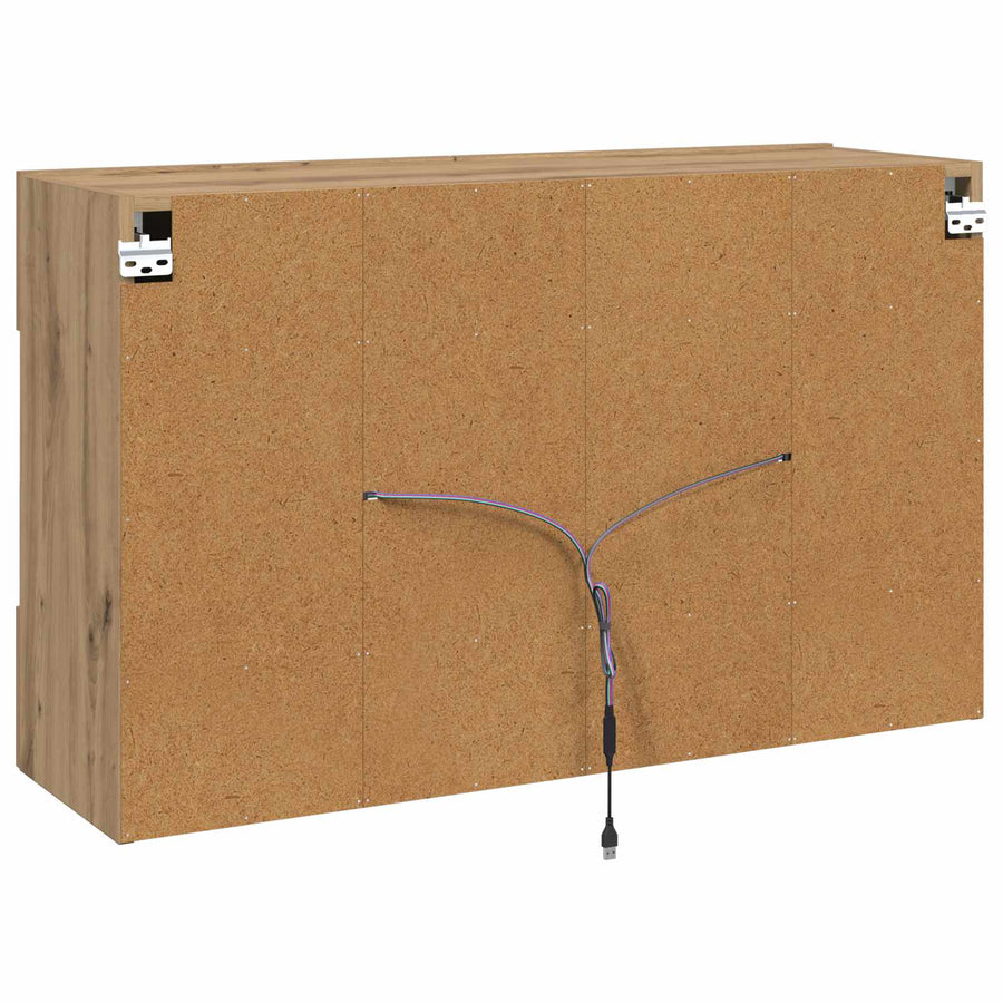TV-wandkast Artisan Eiken 98,5 x 30 x 60,5 cm Bewerkt hout