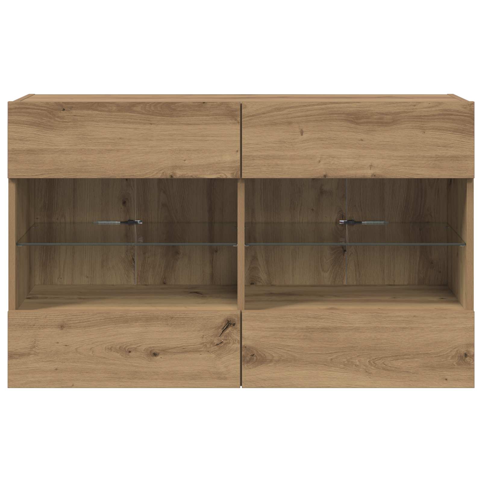 TV-wandkast Artisan Eiken 98,5 x 30 x 60,5 cm Bewerkt hout