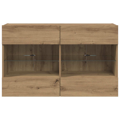 TV-wandkast Artisan Eiken 98,5 x 30 x 60,5 cm Bewerkt hout