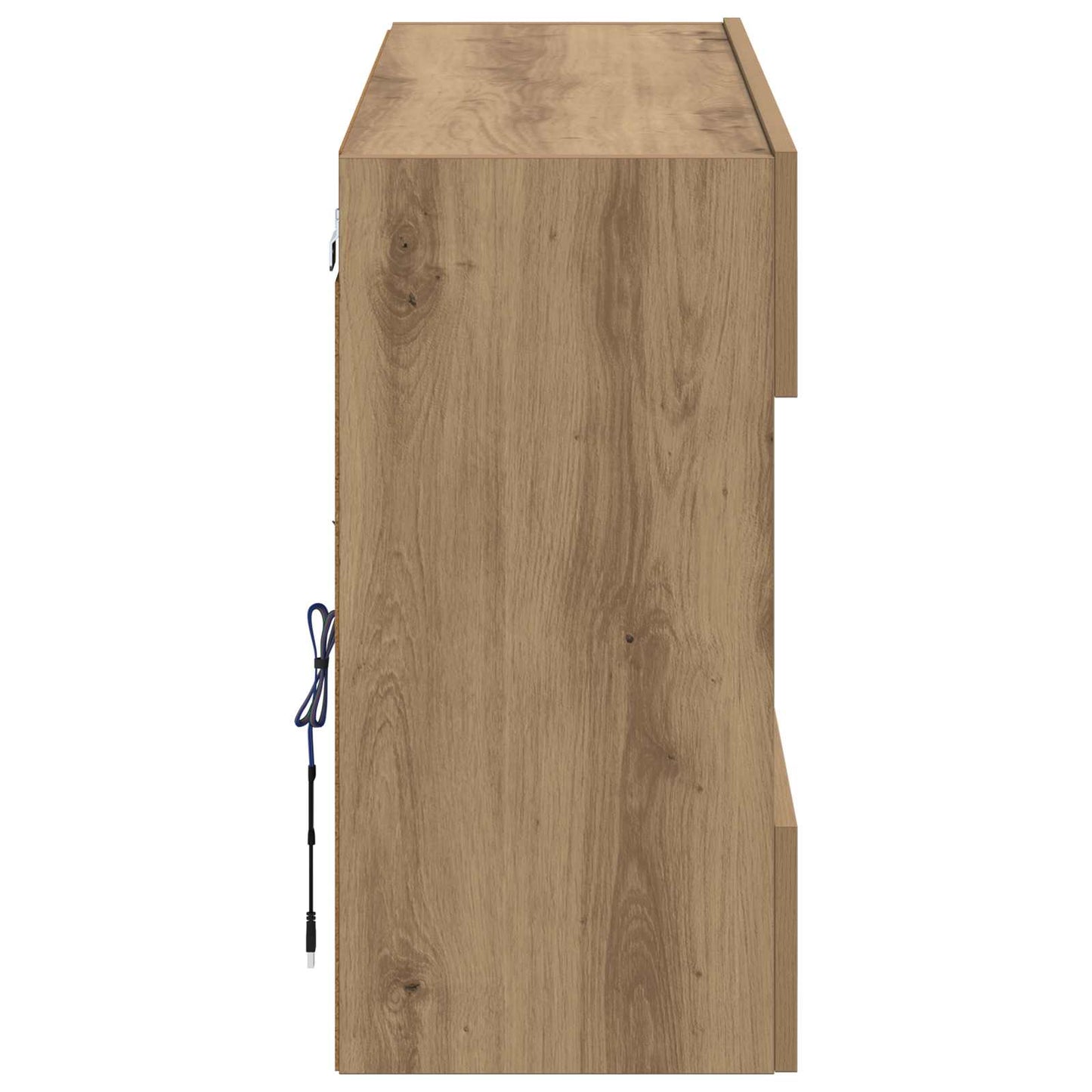 TV-wandkast Artisan Eiken 98,5 x 30 x 60,5 cm Bewerkt hout