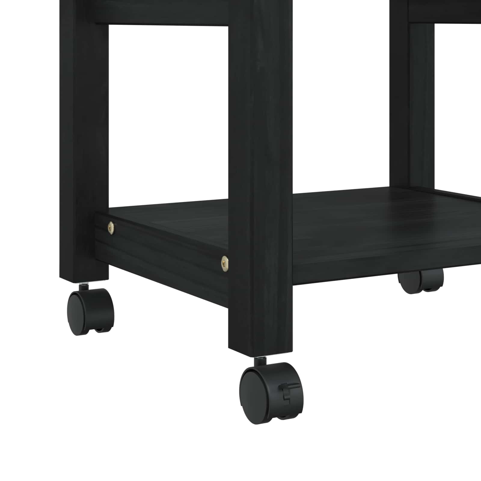 Keuken Trolley Effen 88,5 X 40 X 48 Cm 48 x 40 x 90 cm Zwart