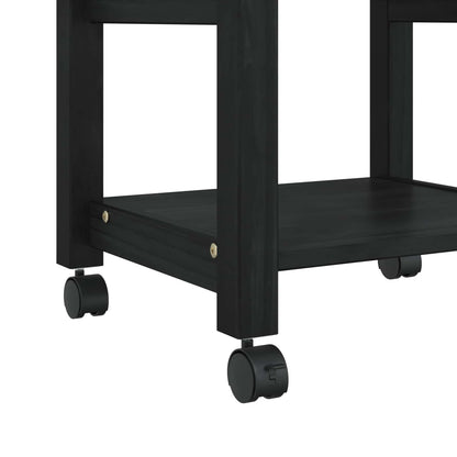 Keuken Trolley Effen 88,5 X 40 X 48 Cm 48 x 40 x 90 cm Zwart
