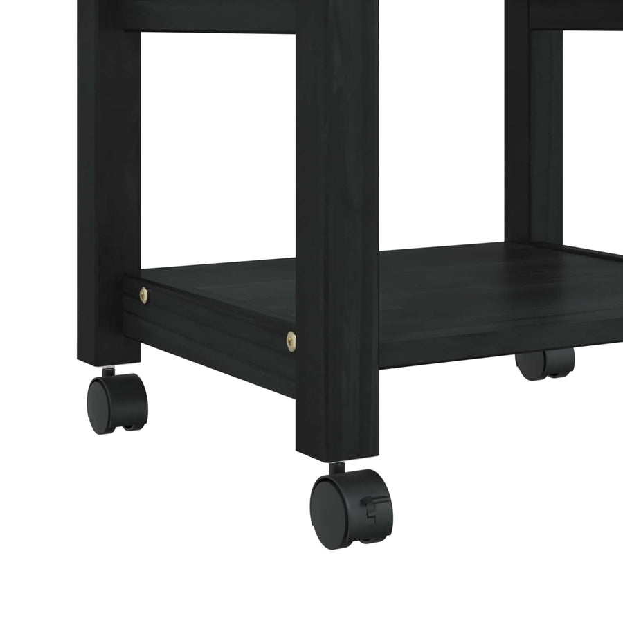 Keuken Trolley Effen 88,5 X 40 X 48 Cm 48 x 40 x 90 cm Zwart