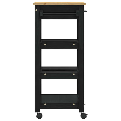 Keuken Trolley Effen 88,5 X 40 X 48 Cm 48 x 40 x 90 cm Zwart
