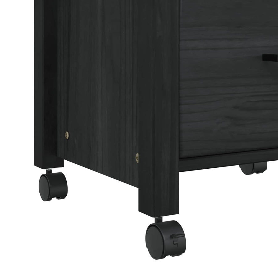 Keuken Trolley Effen Zwart