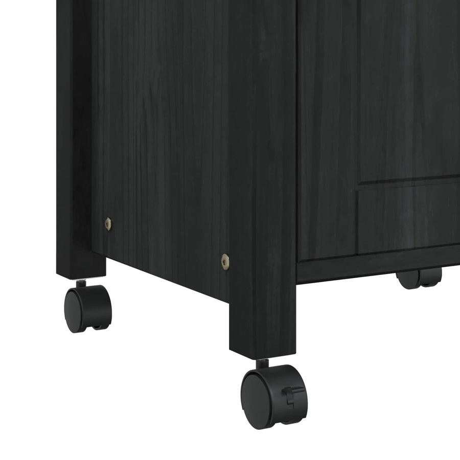 Keuken Trolley Effen Zwart