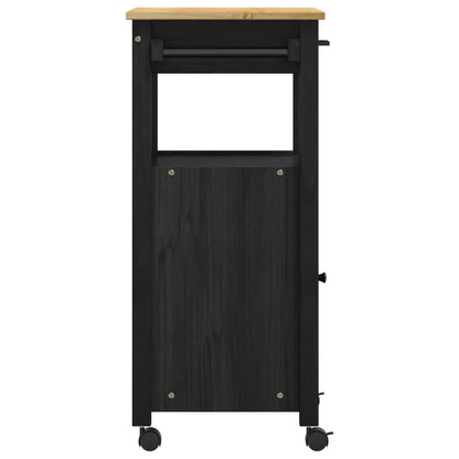 Keuken Trolley Effen Zwart