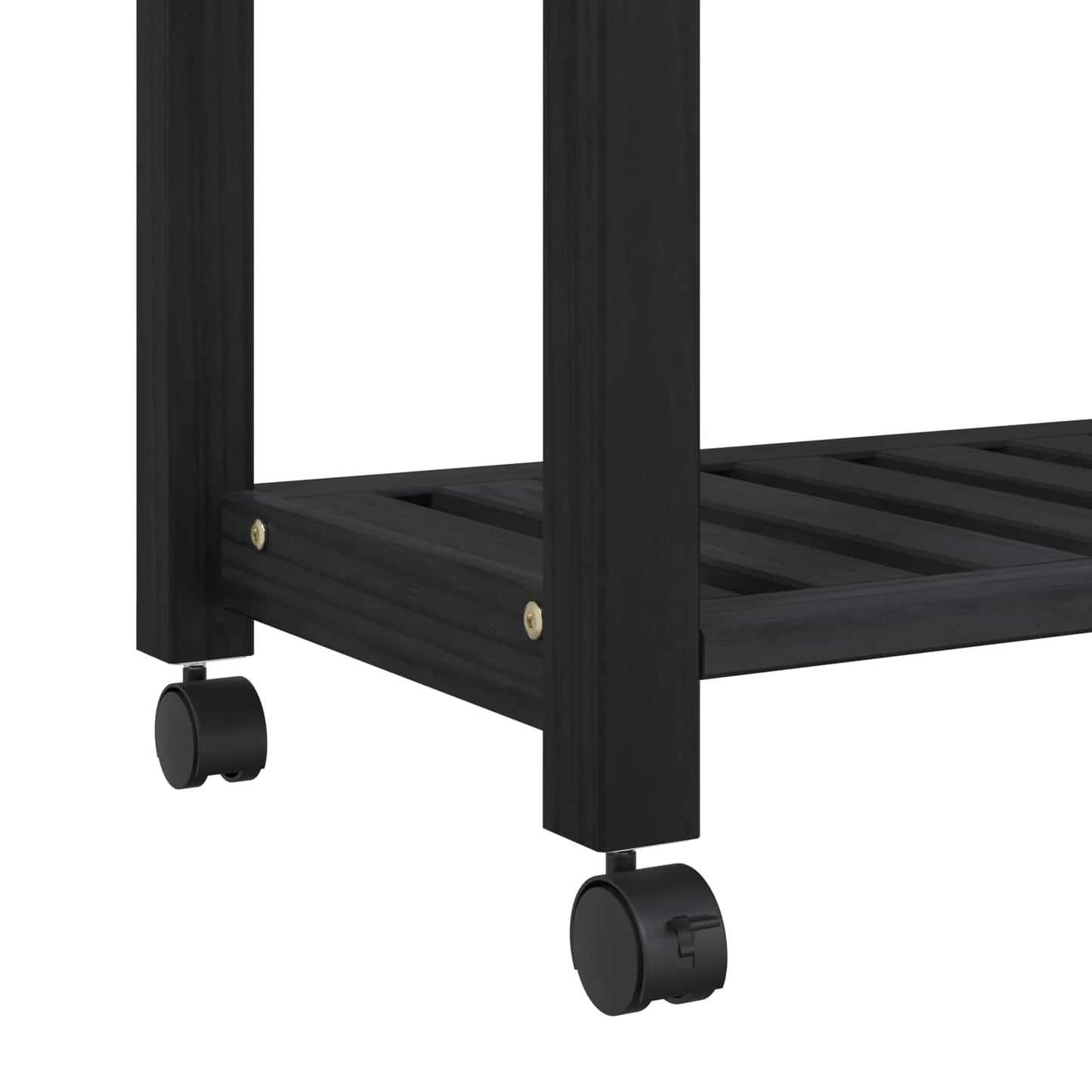 Keuken Trolley Effen 88,5 X 40 X 84 Cm 60 x 40 x 90 cm Zwart