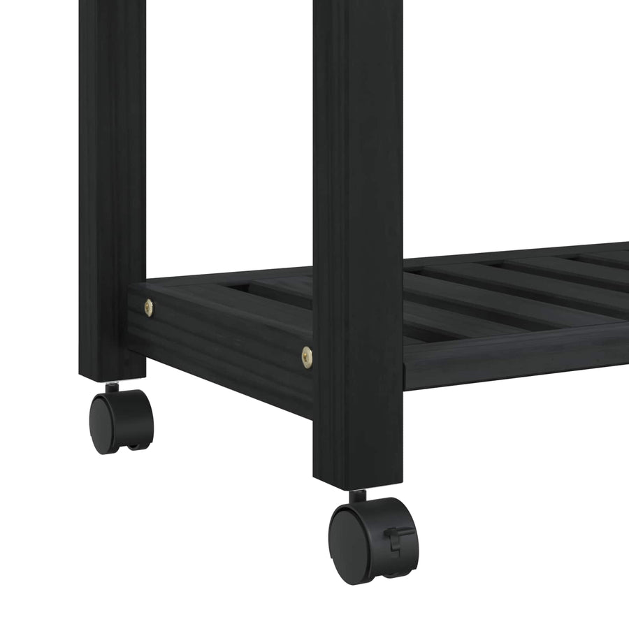 Keuken Trolley Effen 88,5 X 40 X 84 Cm 60 x 40 x 90 cm Zwart