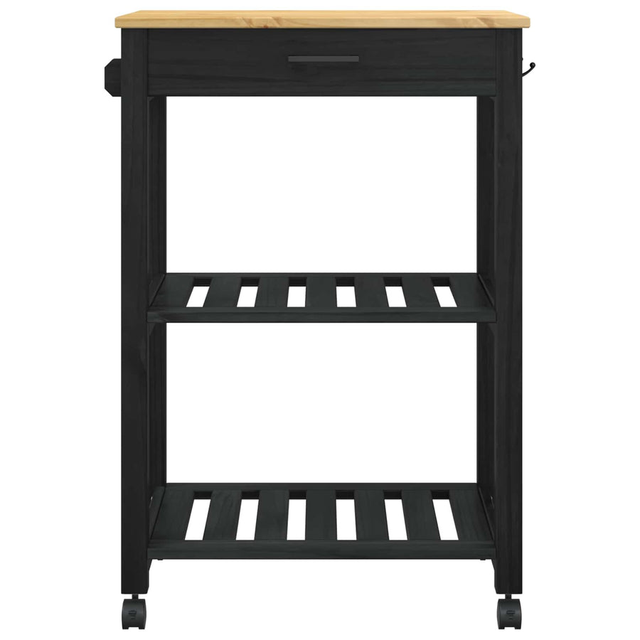 Keuken Trolley Effen 88,5 X 40 X 84 Cm 60 x 40 x 90 cm Zwart