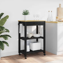 Keuken Trolley Effen 88,5 X 40 X 60 Cm 60 x 40 x 90 cm Zwart