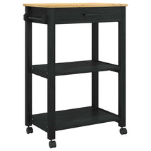 Keuken Trolley Effen 88,5 X 40 X 60 Cm 60 x 40 x 90 cm Zwart