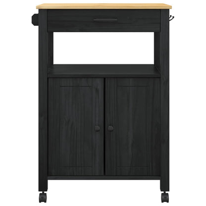 Keuken Trolley Effen 88,5 X 40 X 60 Cm 60 x 40 x 90 cm Zwart