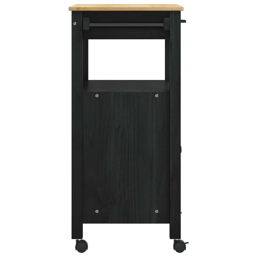 Keuken Trolley Effen 88,5 X 40 X 60 Cm 60 x 40 x 90 cm Zwart