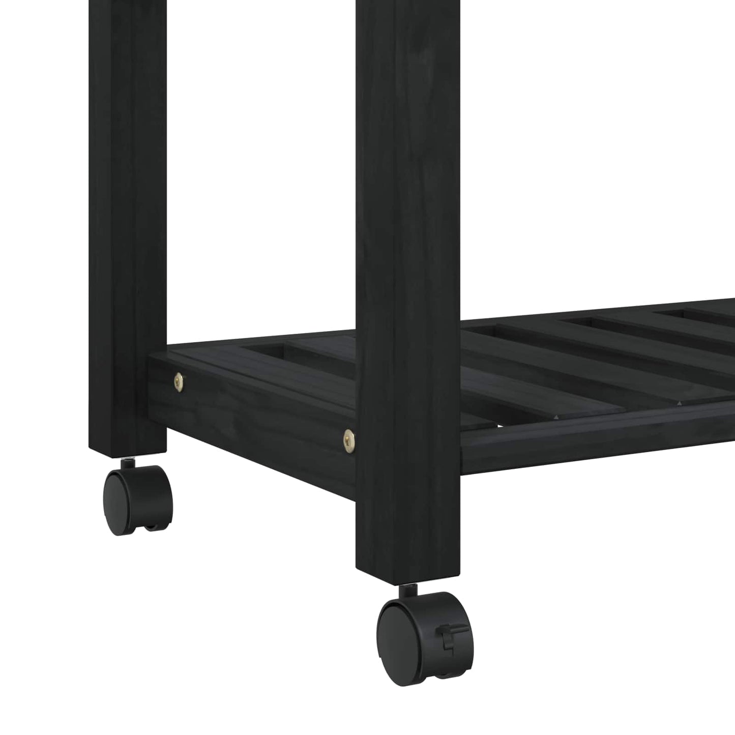Keuken Trolley Effen 88,5 X 40 X 84 Cm 84 x 40 x 90 cm Zwart