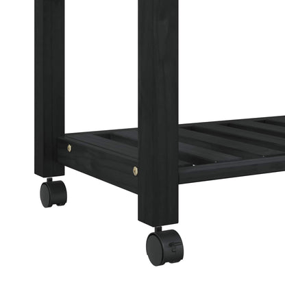 Keuken Trolley Effen 88,5 X 40 X 84 Cm 84 x 40 x 90 cm Zwart