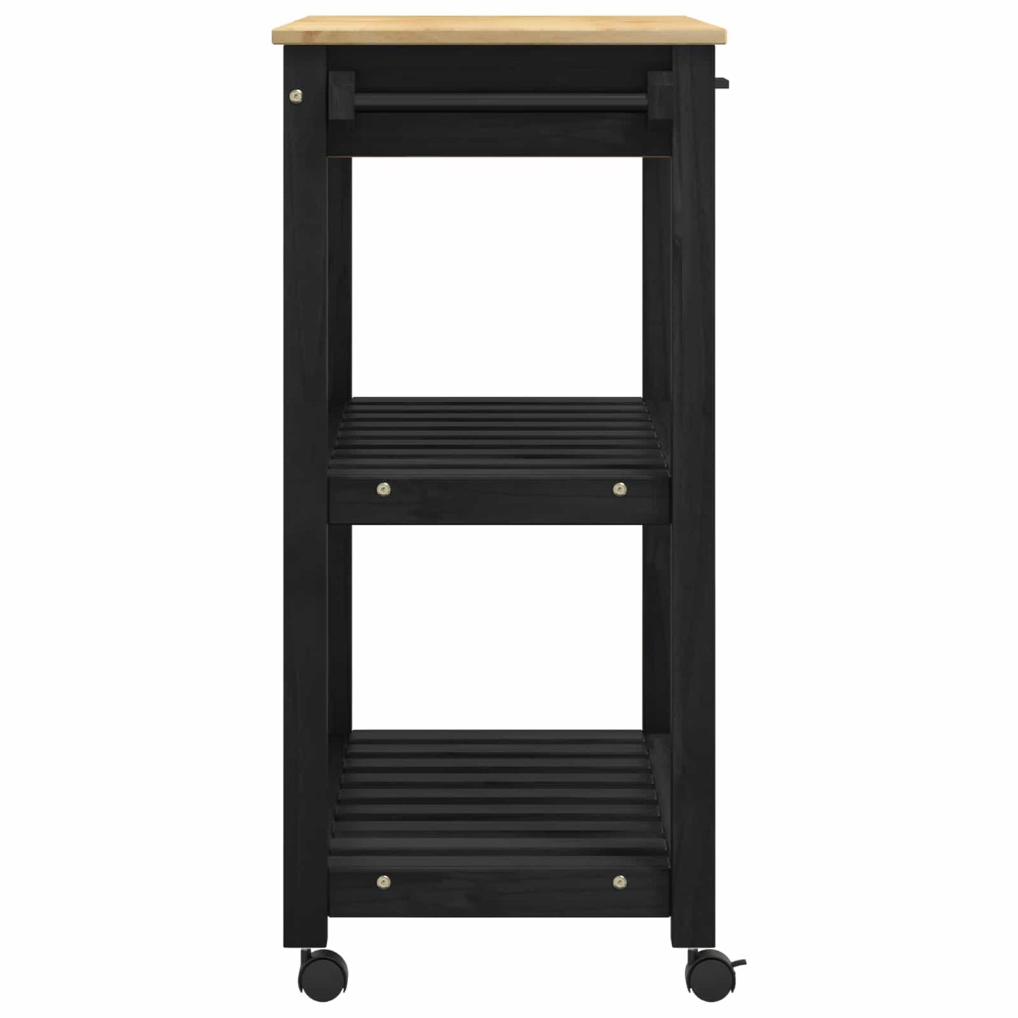 Keuken Trolley Effen 88,5 X 40 X 84 Cm 84 x 40 x 90 cm Zwart