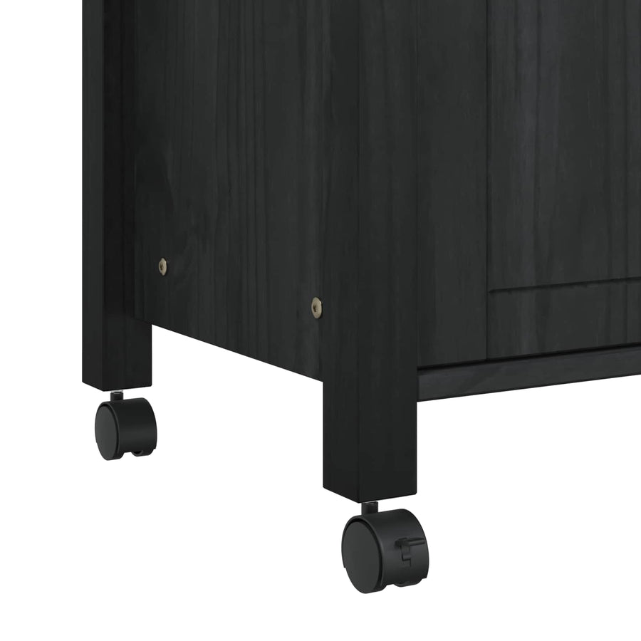 Keuken Trolley Effen 88,5 X 40 X 48 Cm 84 x 40 x 90 cm Zwart