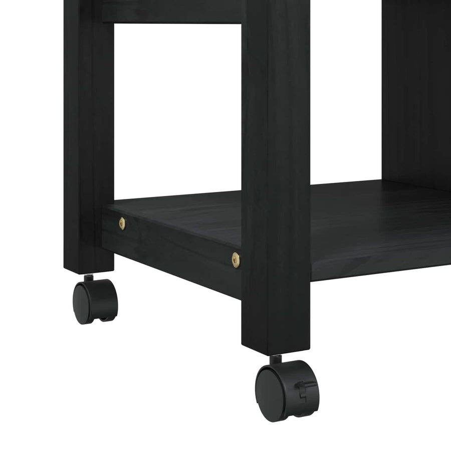 Keuken Trolley Zwart