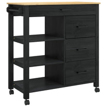 Keuken Trolley Zwart