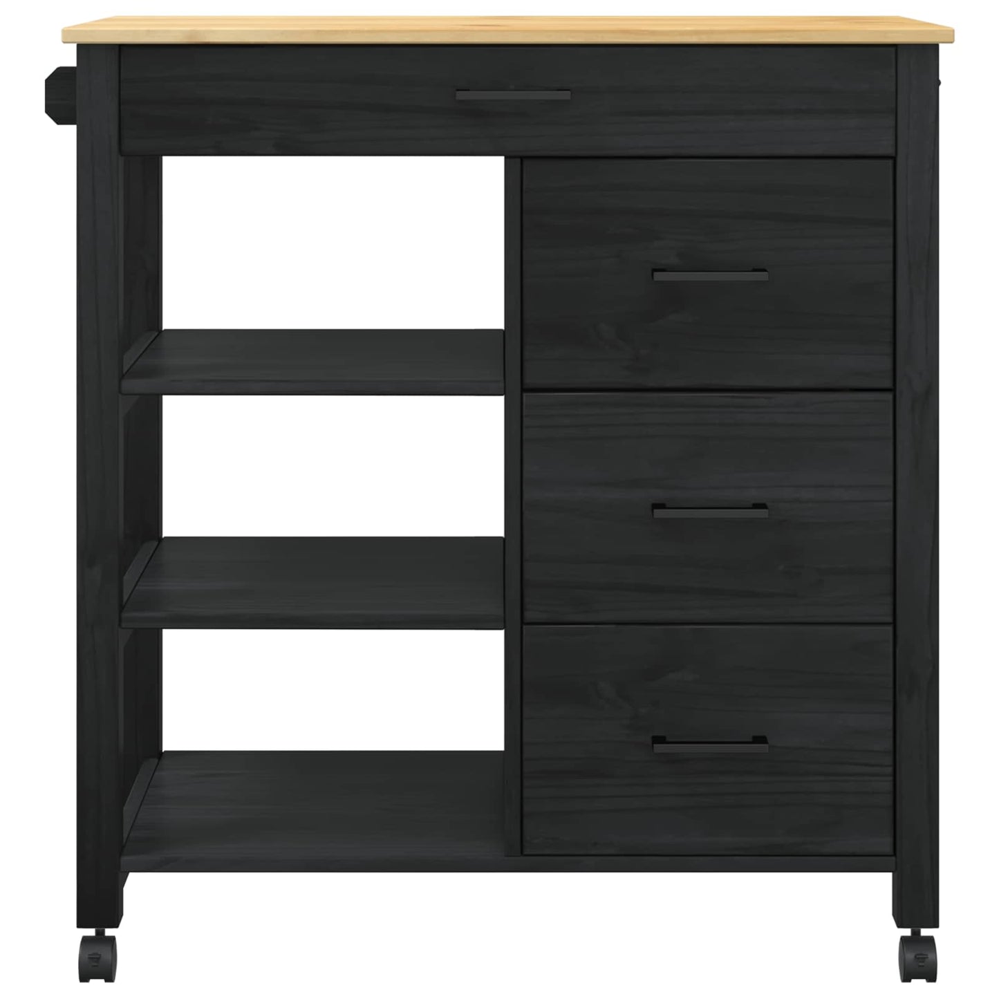 Keuken Trolley Zwart