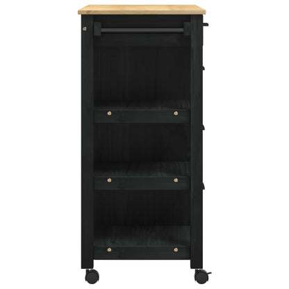 Keuken Trolley Zwart