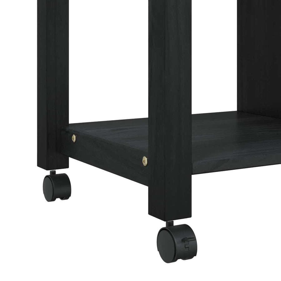 Keuken Trolley Effen Zwart