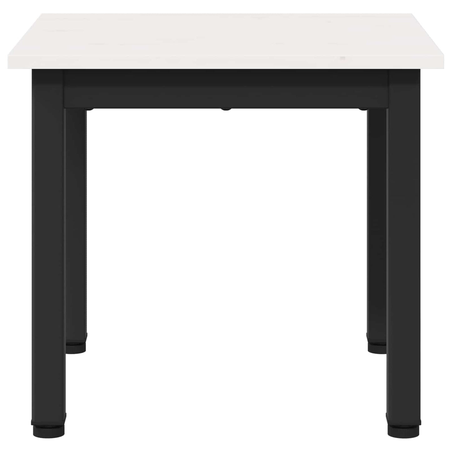 Salontafel Wit 40 x 40 x 36 cm Massief grenenhout