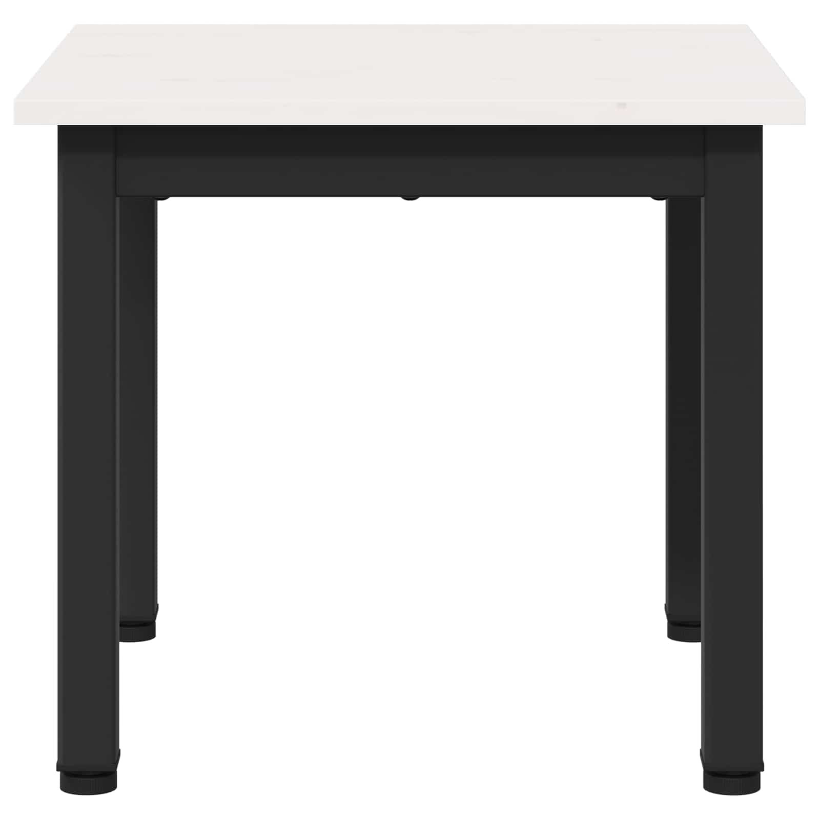 Salontafel Wit 40 x 40 x 36 cm Massief grenenhout