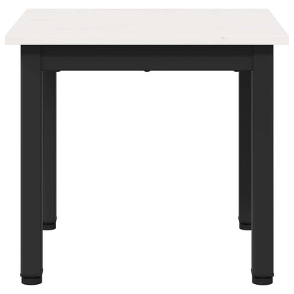 Salontafel Wit 40 x 40 x 36 cm Massief grenenhout