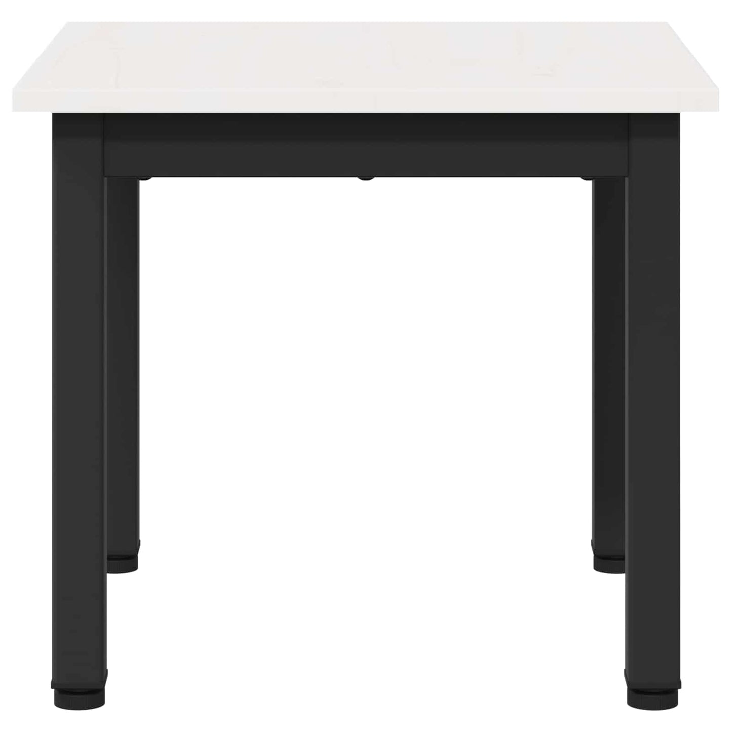 Salontafel Wit 40 x 40 x 36 cm Massief grenenhout