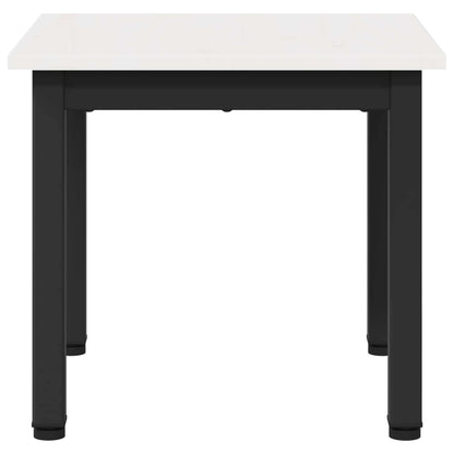 Salontafel Wit 40 x 40 x 36 cm Massief grenenhout