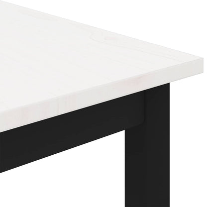 Salontafel Wit 50 x 50 x 36 cm Massief grenenhout