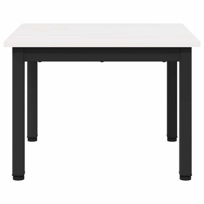 Salontafel Wit 50 x 50 x 36 cm Massief grenenhout