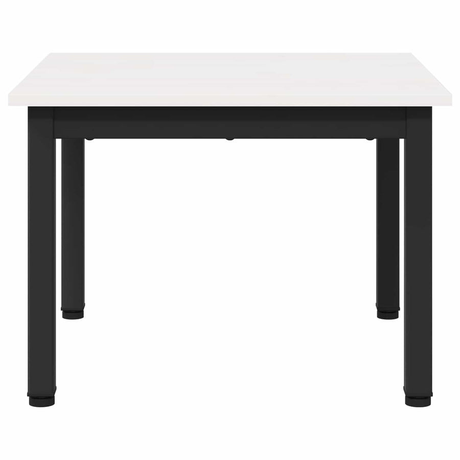 Salontafel Wit 50 x 50 x 36 cm Massief grenenhout