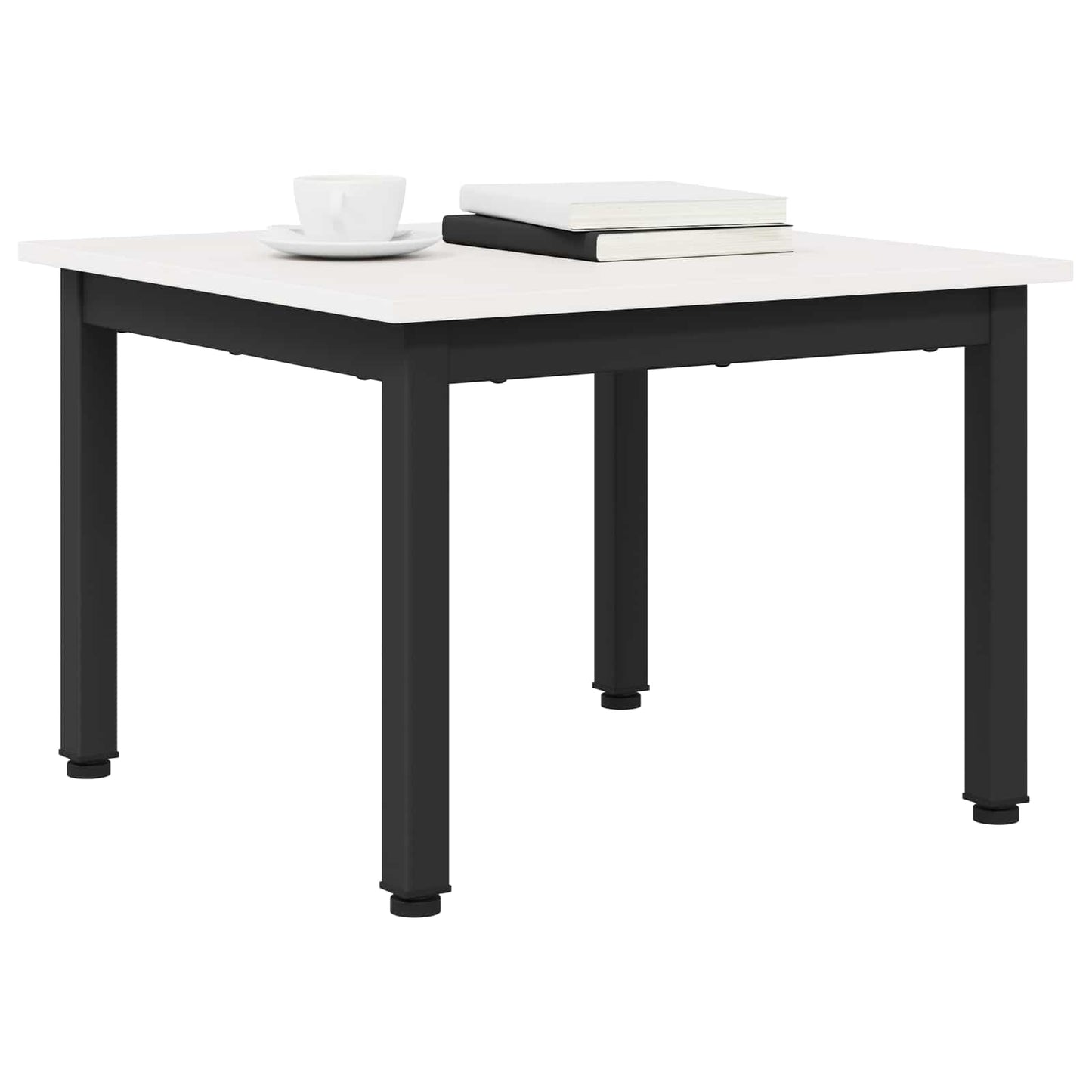 Salontafel Wit 50 x 50 x 36 cm Massief grenenhout