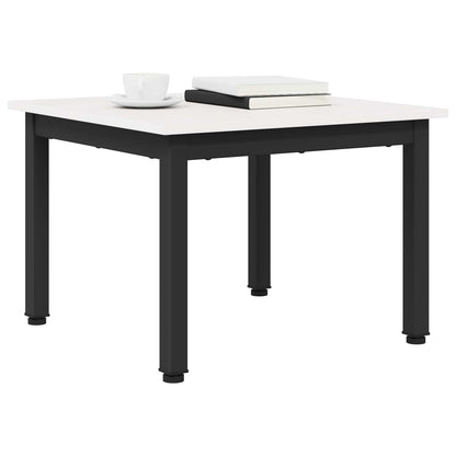 Salontafel Wit 50 x 50 x 36 cm Massief grenenhout