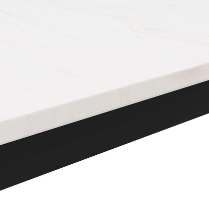 Salontafel Wit 60 x 30 x 36 cm Massief grenenhout