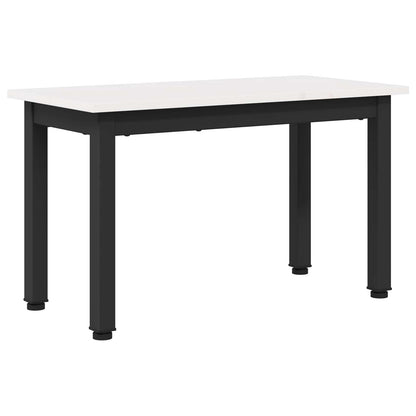 Salontafel Wit 60 x 30 x 36 cm Massief grenenhout