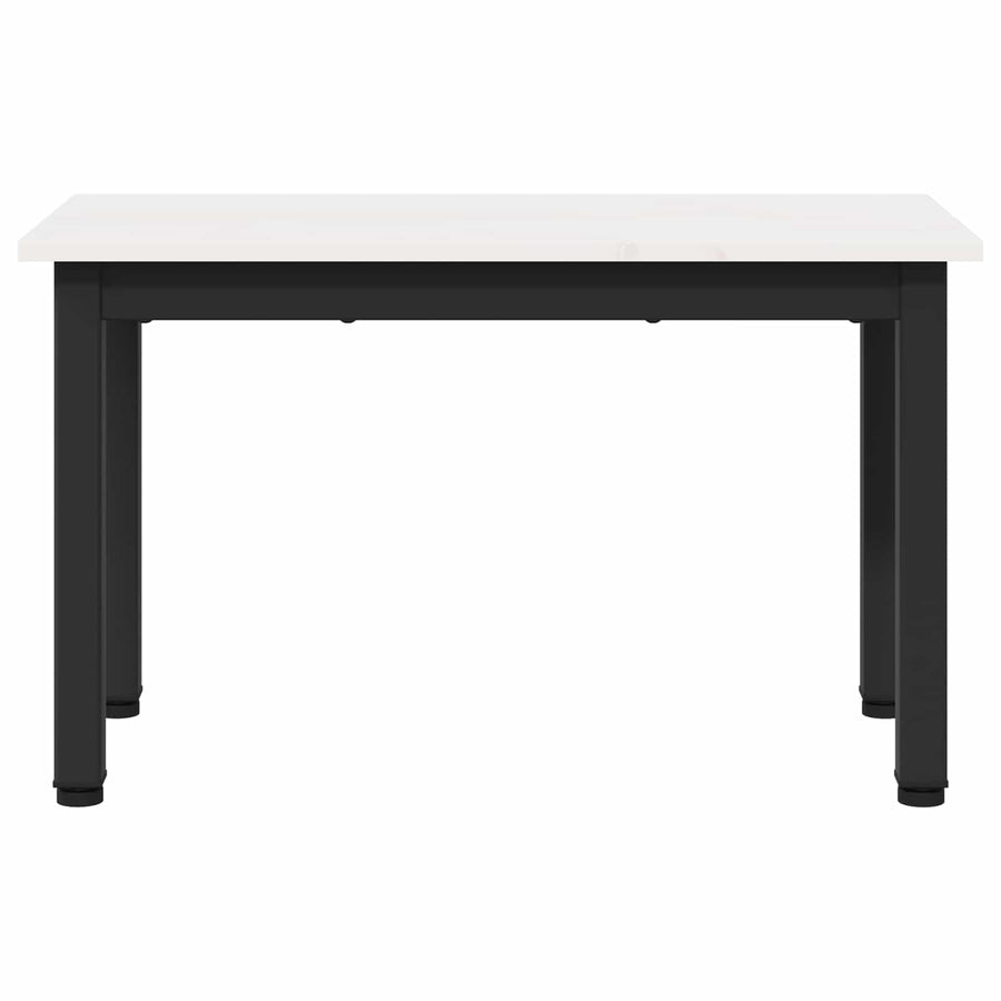 Salontafel Wit 60 x 30 x 36 cm Massief grenenhout