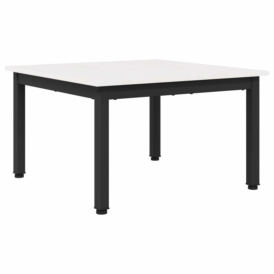 Salontafel Wit 60 x 60 x 36 cm Massief grenenhout