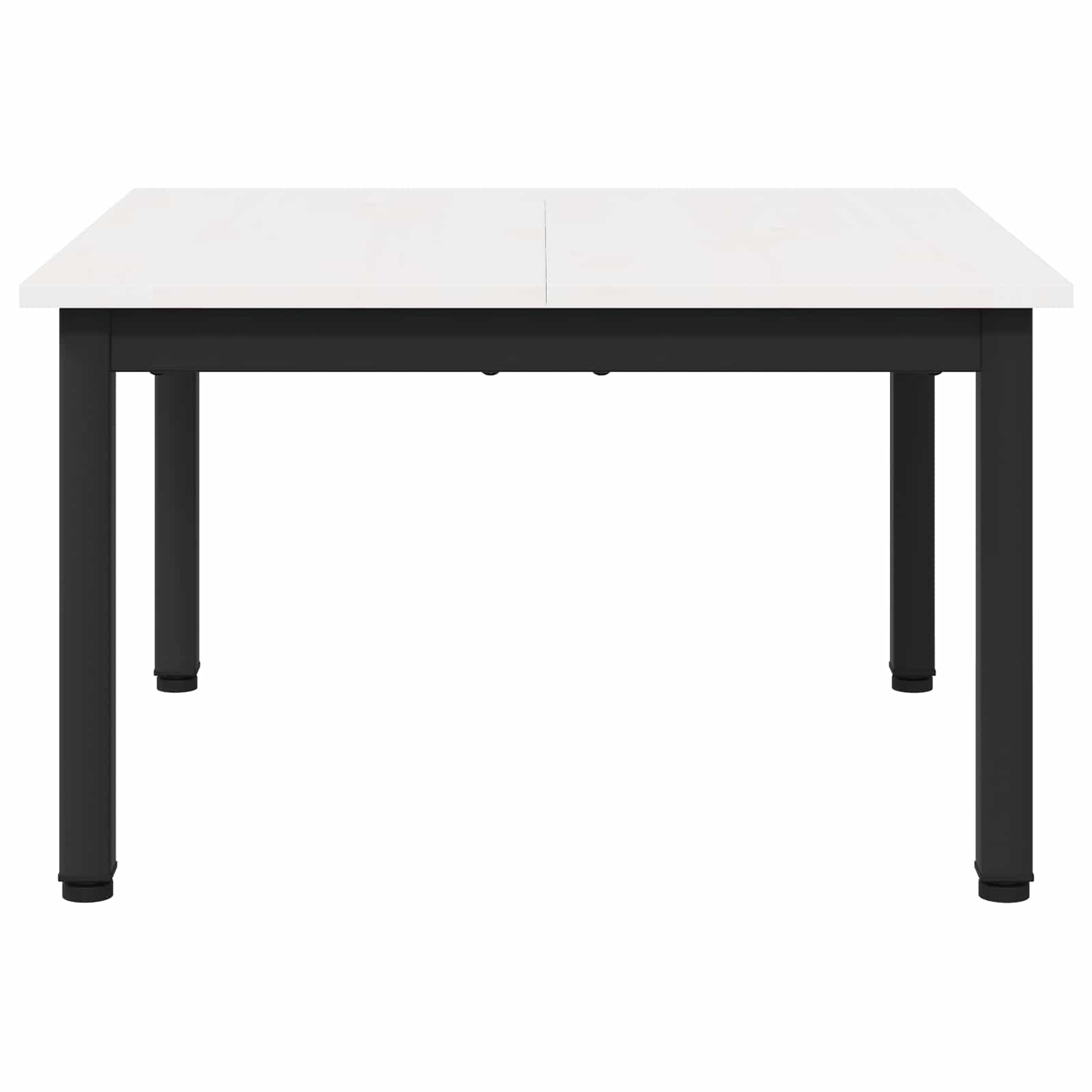 Salontafel Wit 60 x 60 x 36 cm Massief grenenhout