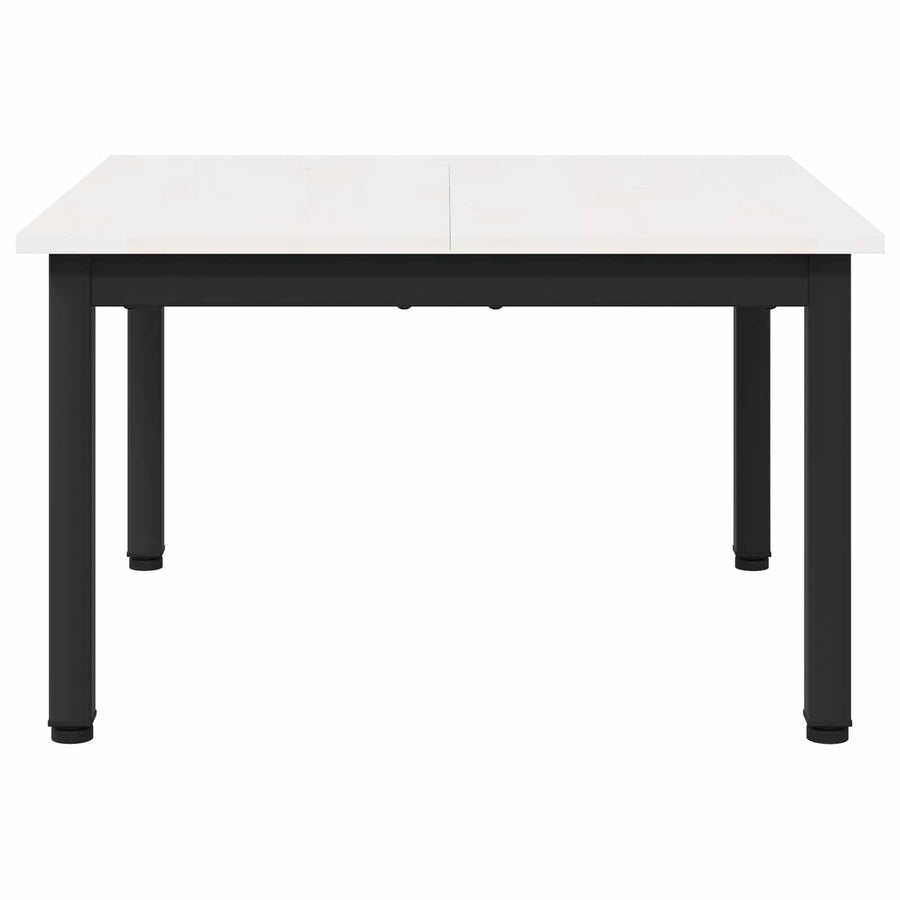 Salontafel Wit 60 x 60 x 36 cm Massief grenenhout