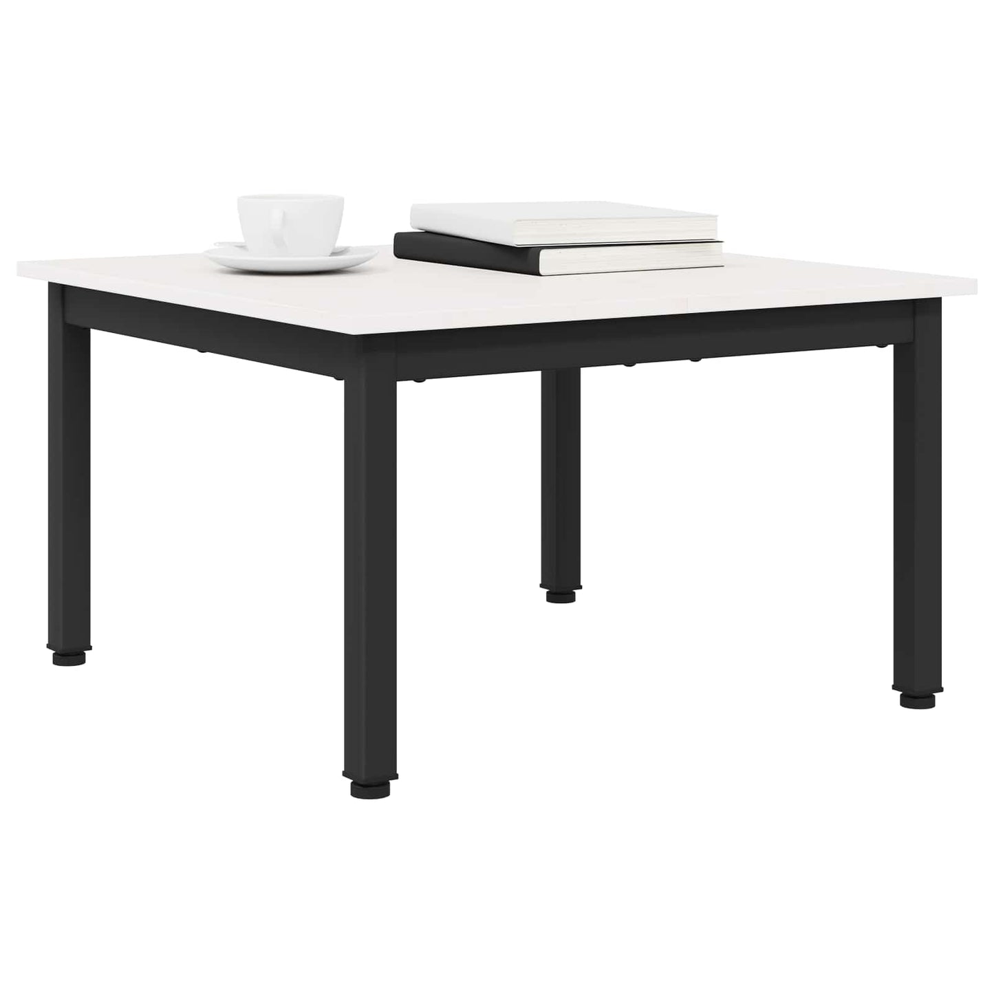 Salontafel Wit 60 x 60 x 36 cm Massief grenenhout
