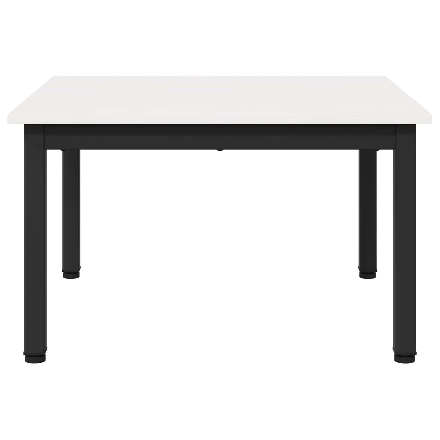 Salontafel Wit 60 x 60 x 36 cm Massief grenenhout