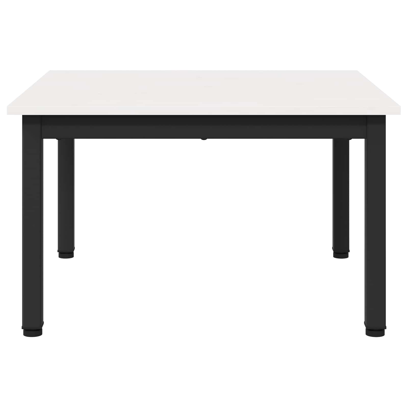 Salontafel Wit 60 x 60 x 36 cm Massief grenenhout