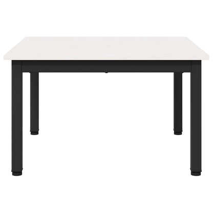 Salontafel Wit 60 x 60 x 36 cm Massief grenenhout