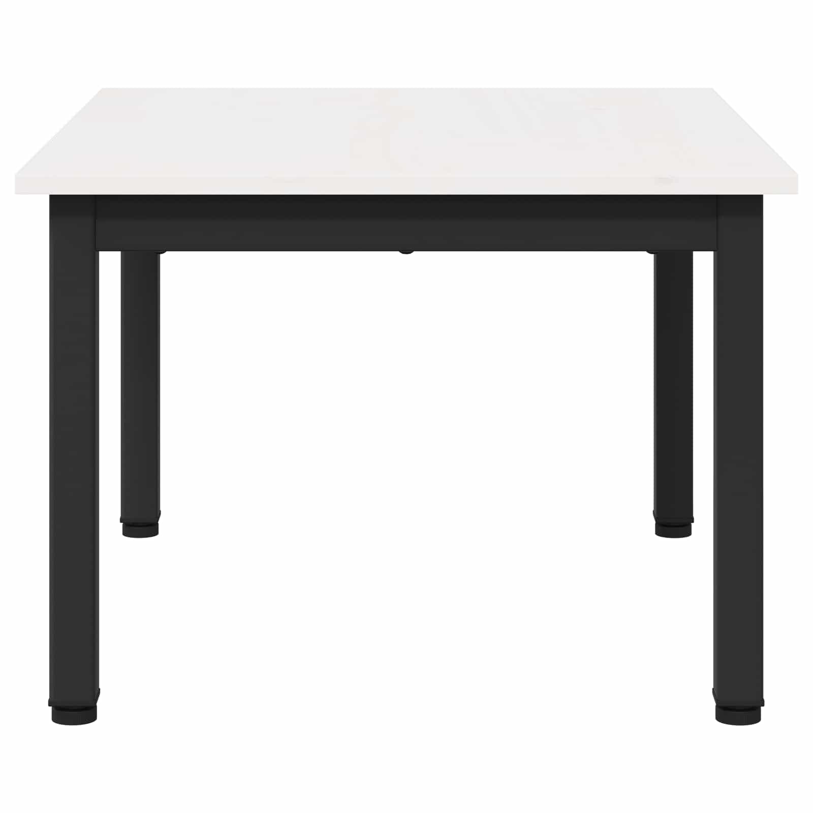 Salontafel Wit 60 x 50 x 36 cm Massief grenenhout