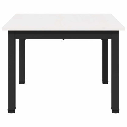 Salontafel Wit 60 x 50 x 36 cm Massief grenenhout